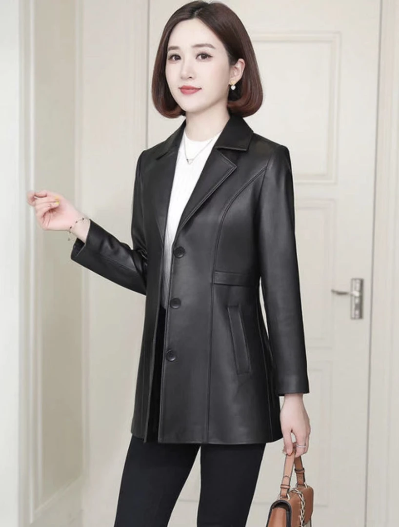 绵羊皮真皮短款皮衣皮夹克外套韩版女装新款修身显瘦外套女装