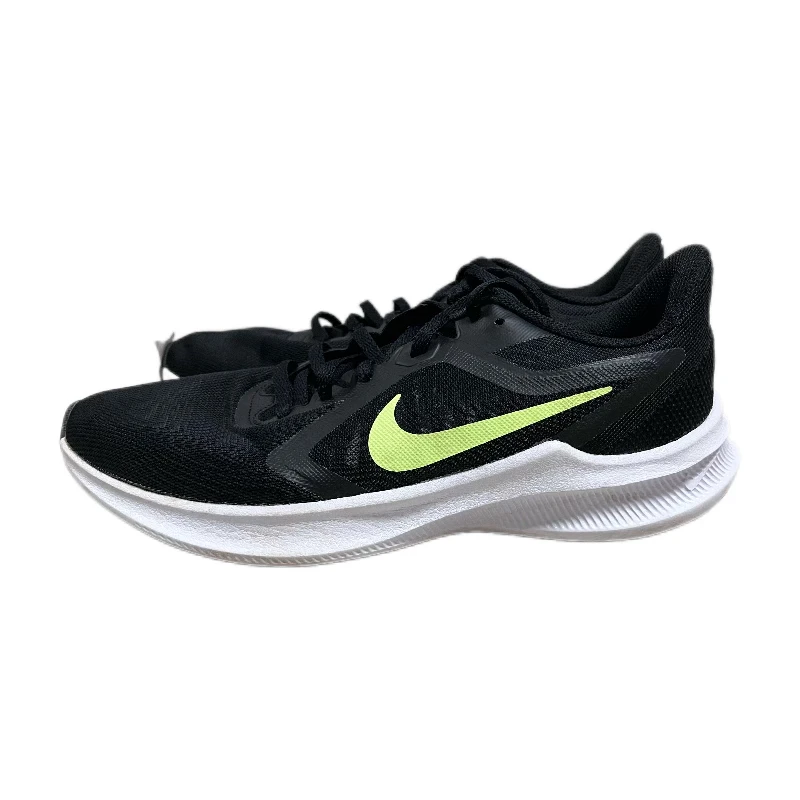 9新 耐克Nike 42码内长265 男黑色网面透气跑鞋