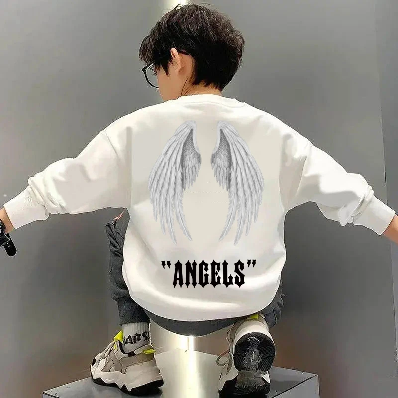 男童装卫衣春秋款2025新款儿童秋装秋冬季长袖帅气加绒宽松上衣服