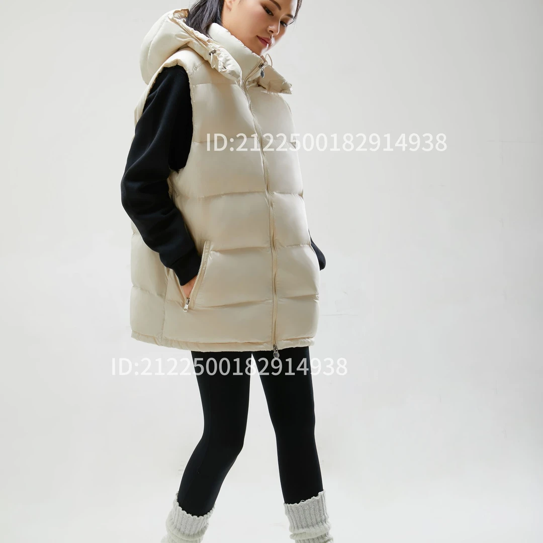 时尚连帽保暖秋冬3.0石墨烯休闲 羽绒马甲