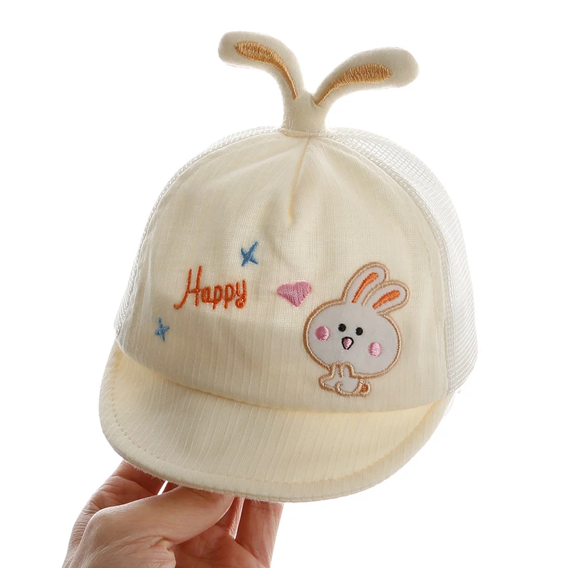 婴儿帽子夏季幼儿鸭舌帽初生宝宝遮阳帽新生儿胎帽棒球帽0一3春夏