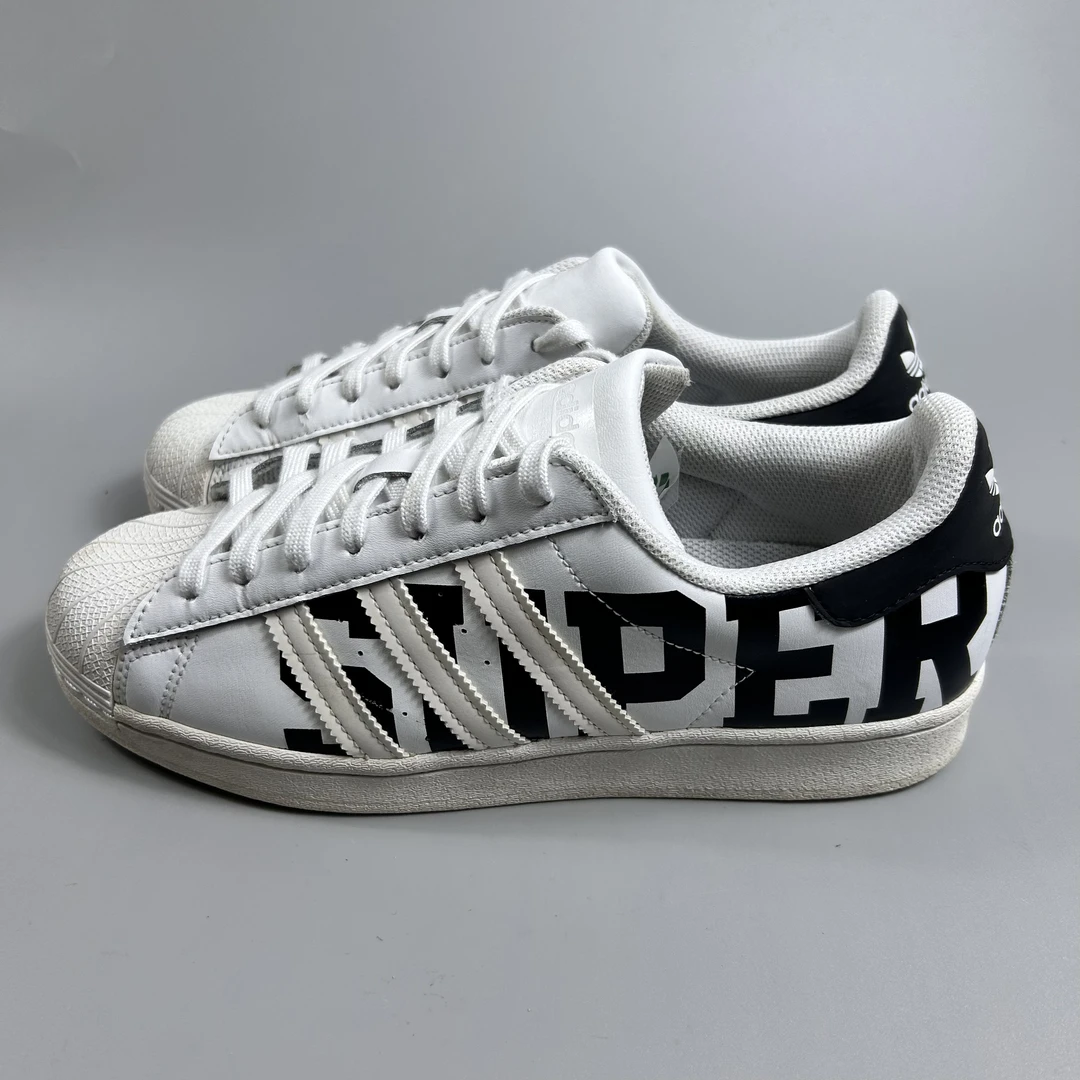 二手正品42码adidas三叶草superstar贝壳头板鞋