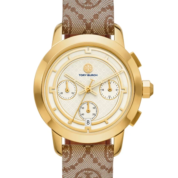 TORY BURCH/汤丽柏琦36mm 女士 石英表三针 老花款 TBW1050