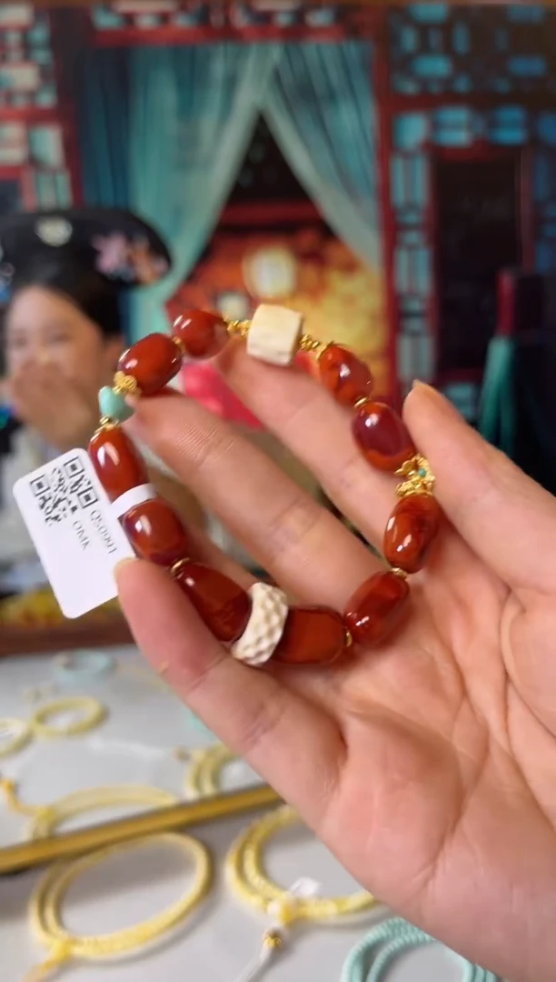 【闪购商品】南红玛瑙手串未镶嵌枣珠手串