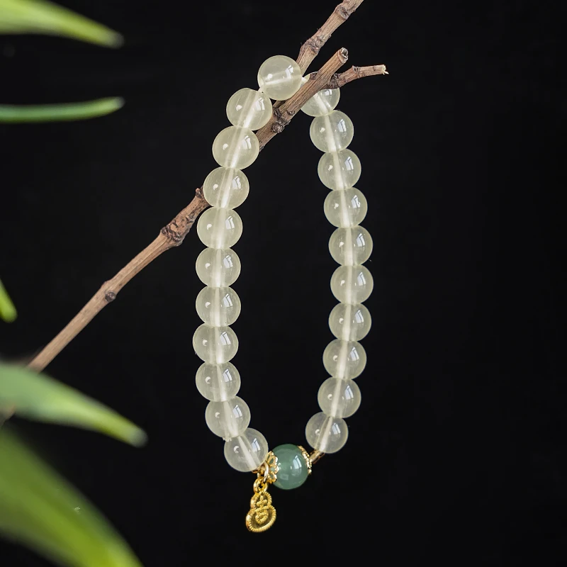 非金属玻璃手链 荔枝冻温柔风搭配小葫芦手链 -Y0421