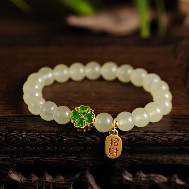 非金属玻璃手链 小众女款手链轻奢百搭古风气质单圈精美手串-6161