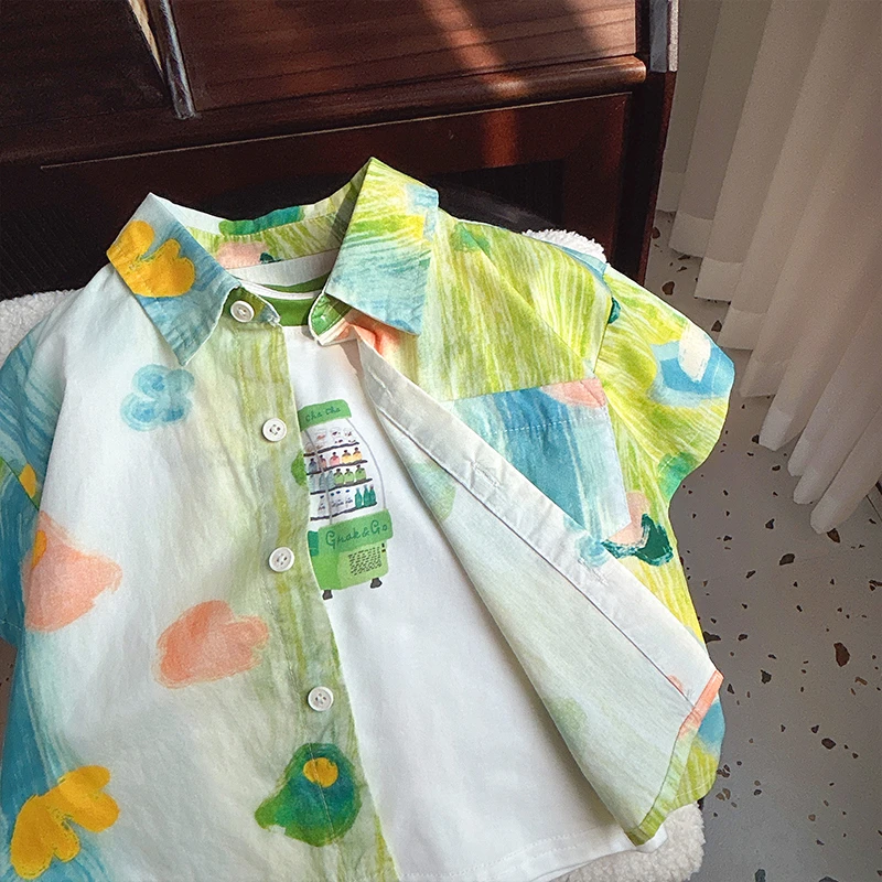 【A001-A253夏季潮流帅气衣服】儿童夏季男童洋气童装时尚衣服