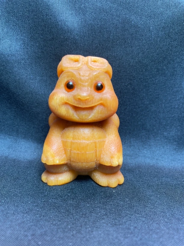 【忍者神龟】实心竹龙血金丝竹竹雕竹刻把件《送油》