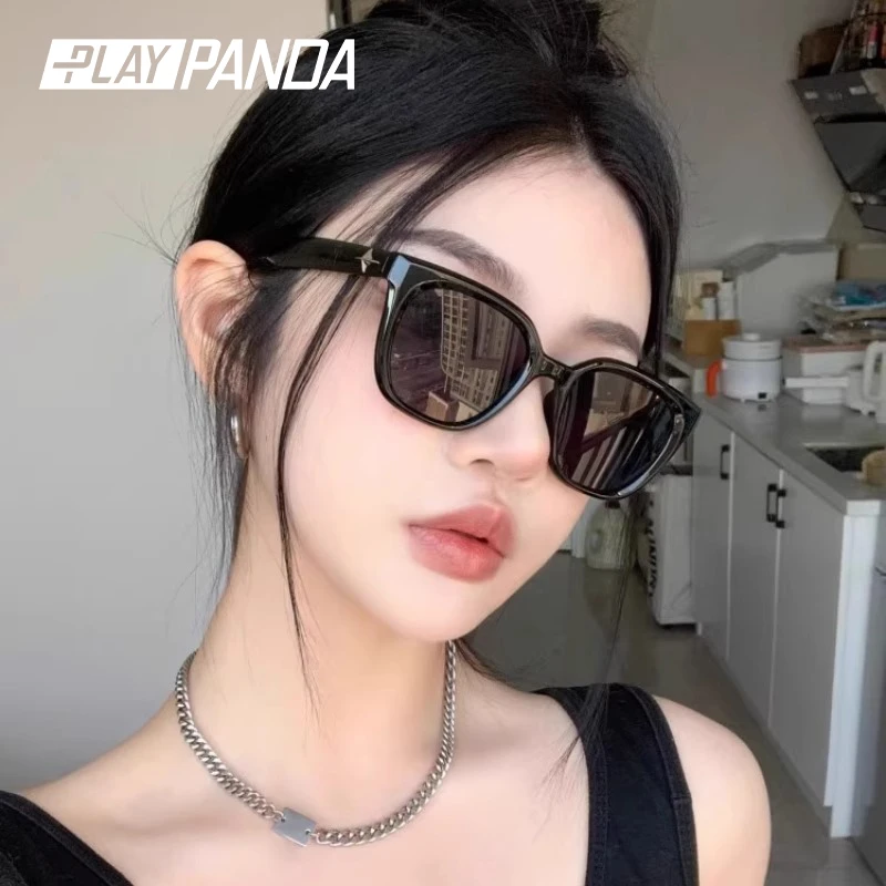 PLAYPANDA墨镜女欧美大脸显瘦百搭高级感旅游防紫外线偏光太阳镜