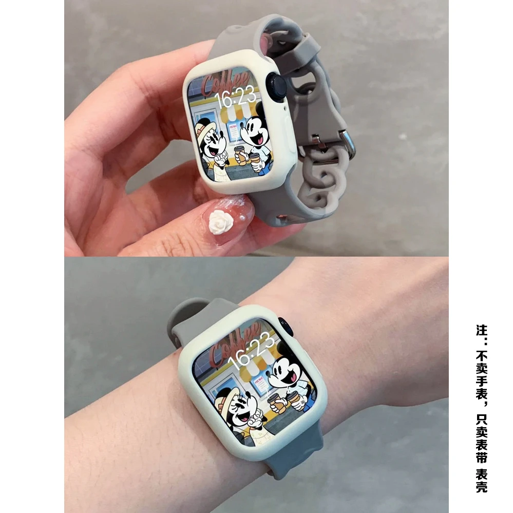 ins透气甜甜圈硅胶表带适用苹果手表S10applewatchS9表带S9通用S8