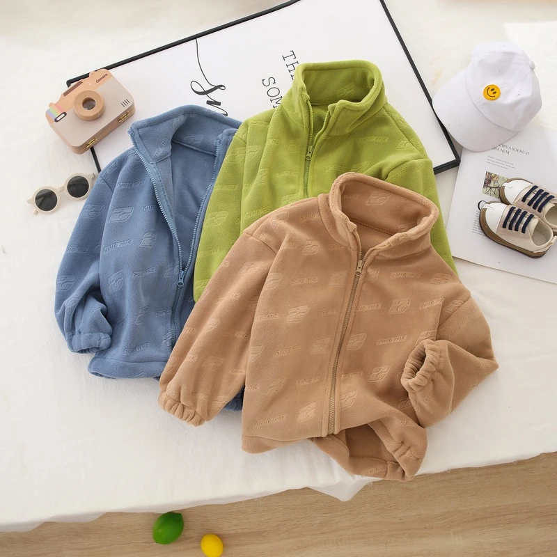 加绒（线下高货 克重510克）儿童奥粒绒外套男童加绒秋冬加厚时尚潮