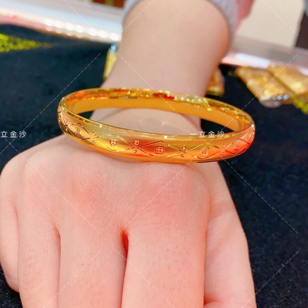 合金手镯 【一立金沙 YLJS】铜合金 新工艺菱形闭口 精美女款