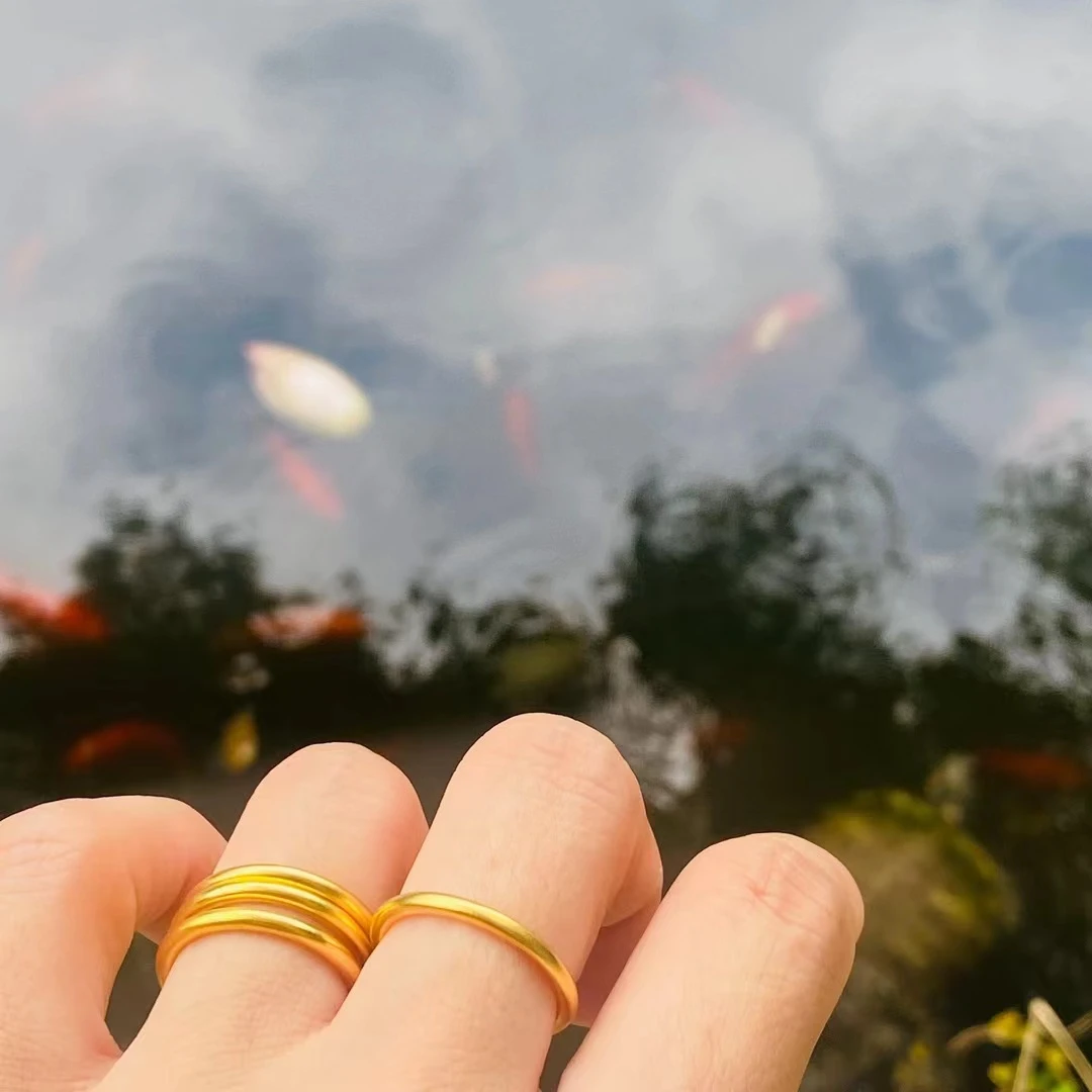 合金戒指 【一立金沙 YLJS】素圈戒指