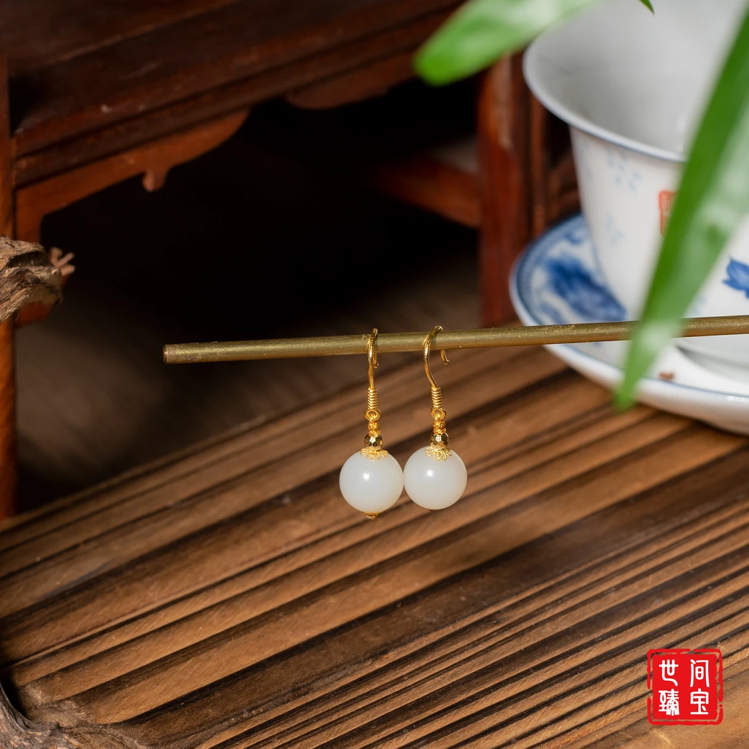 世间臻宝-18K金米达DIY耳钩/10mm+-/多样性发/发一对/P3531