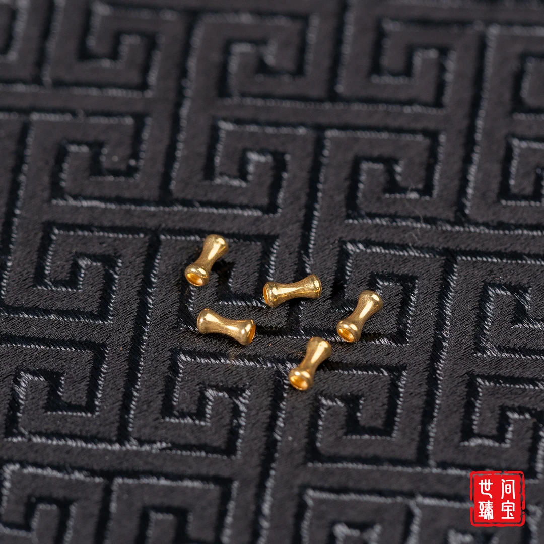 世间臻宝-18K金小骨头配件/多样性发/5个装/P3847