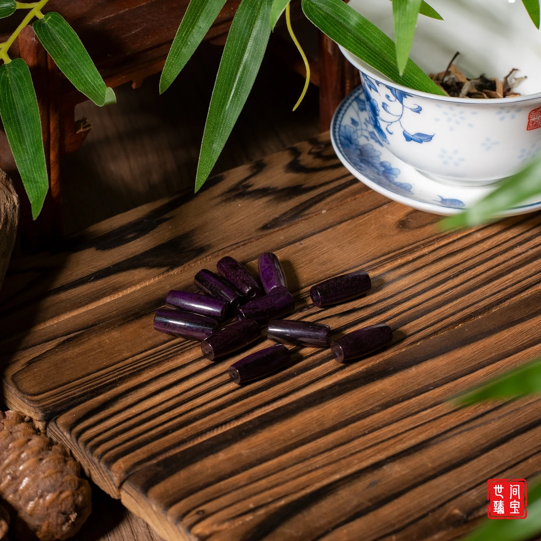 世间臻宝-舒俱来葡萄紫长桶珠单珠/多样性发/发一个/P3416/50/