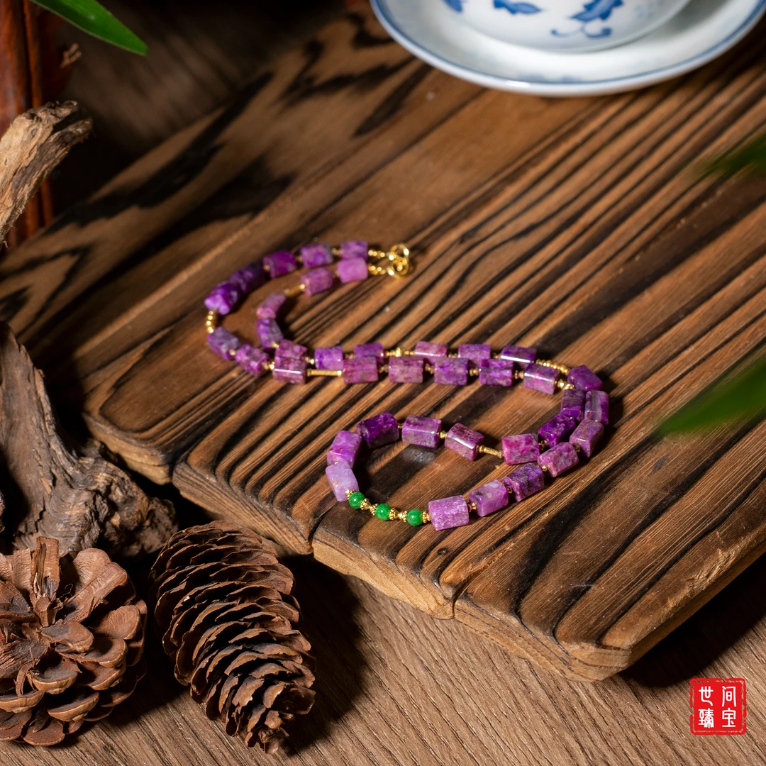 世间臻宝-瑾甜丨18K金果酱红舒俱来项链/45cm/多样性发/P3232/6