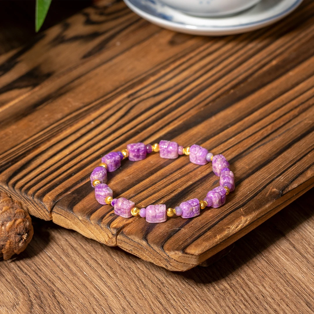 世间臻宝-顺遂|18K高阶樱花粉舒俱来貔貅阵手串/多样性发/P3410/0