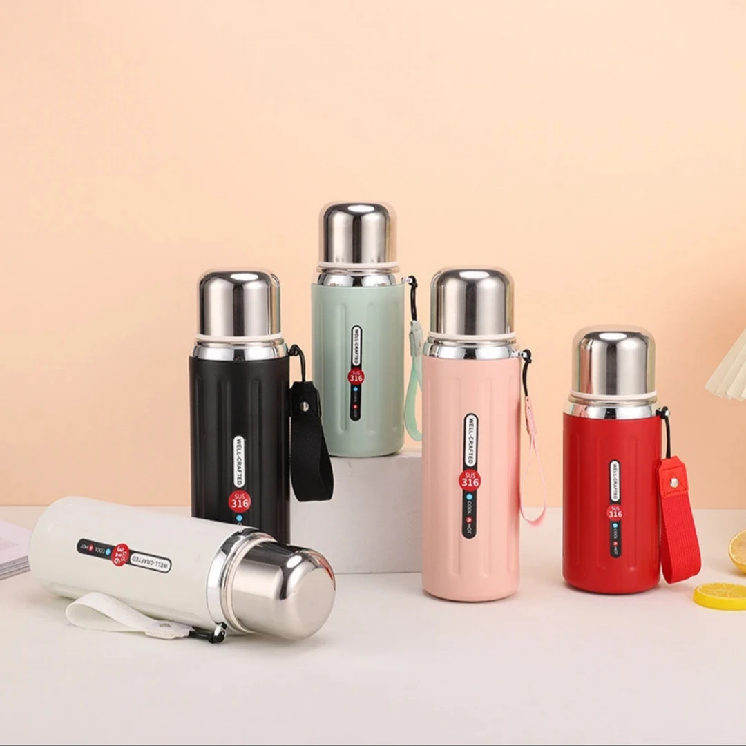 拉岭推荐的316保温杯大容量高颜值户外车载不锈钢运动水杯