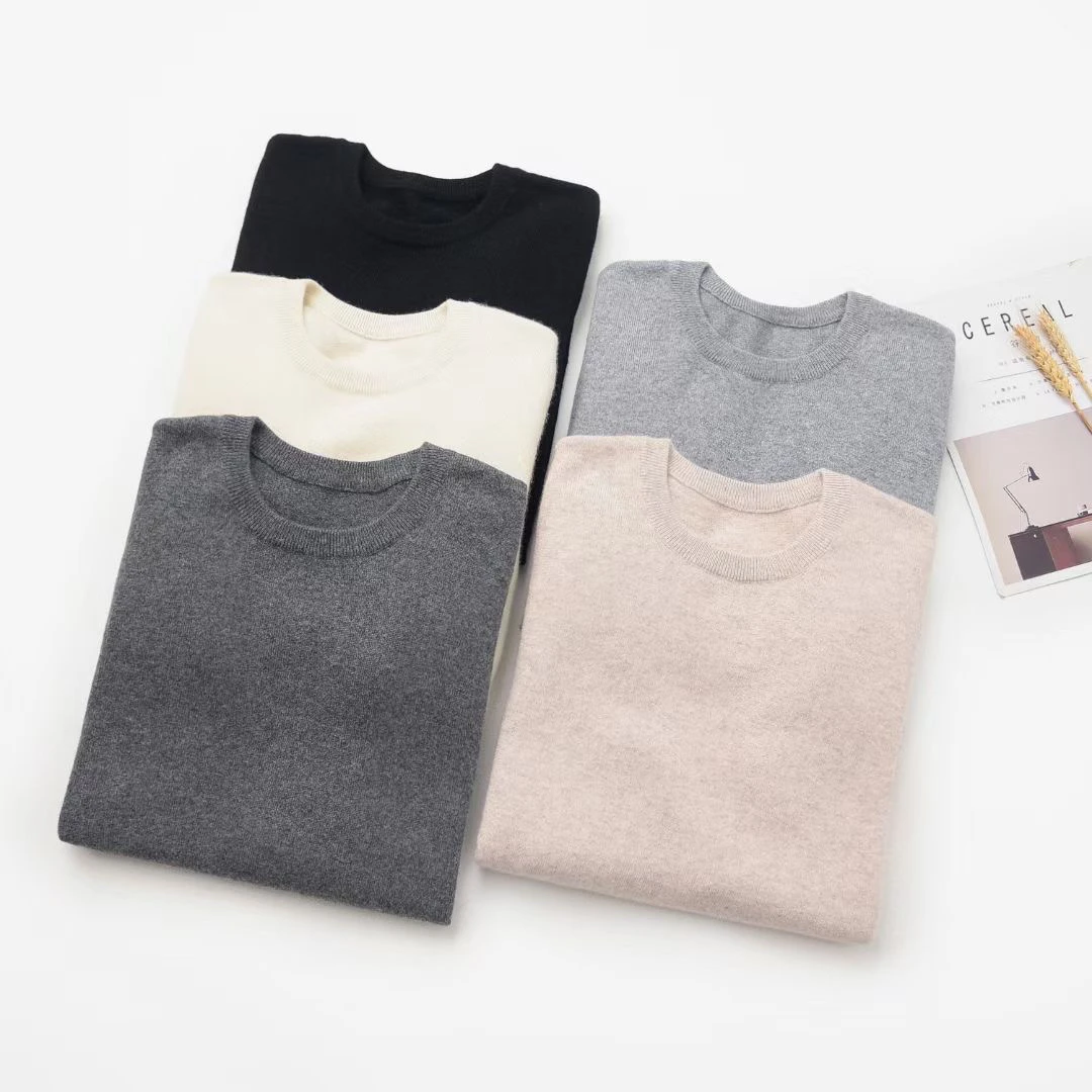 汇鑫绒原产地圆领休闲打底衫