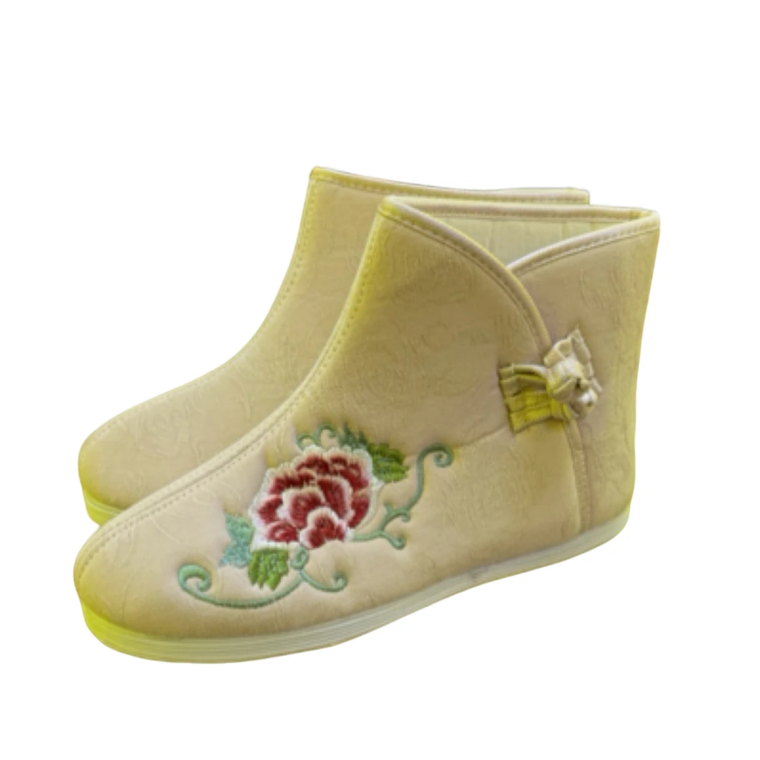 高帮鞋男女莲花底寿