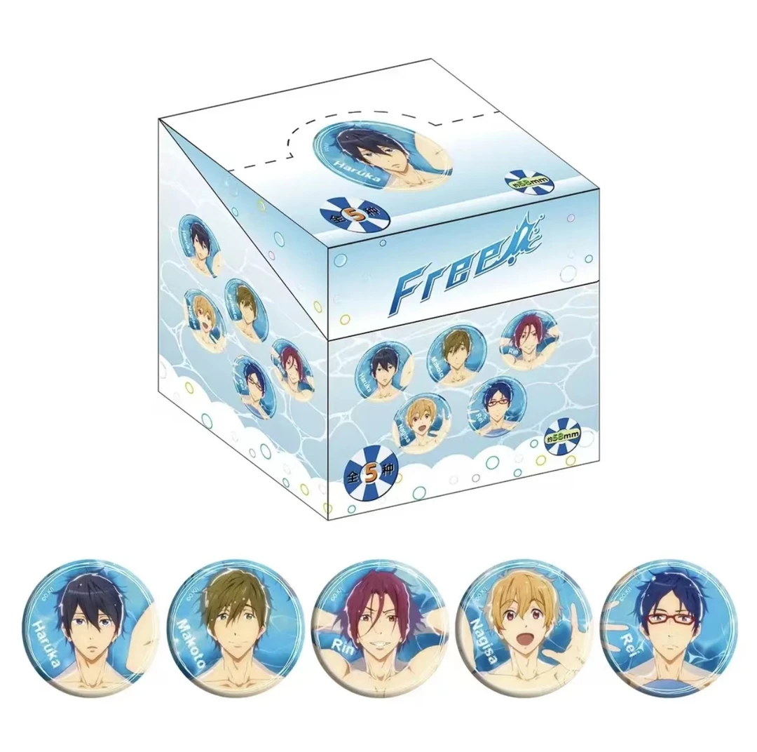 【路琪潮玩】漫序正版free 男子游泳俱乐部 泳池系列盲盒徽章
