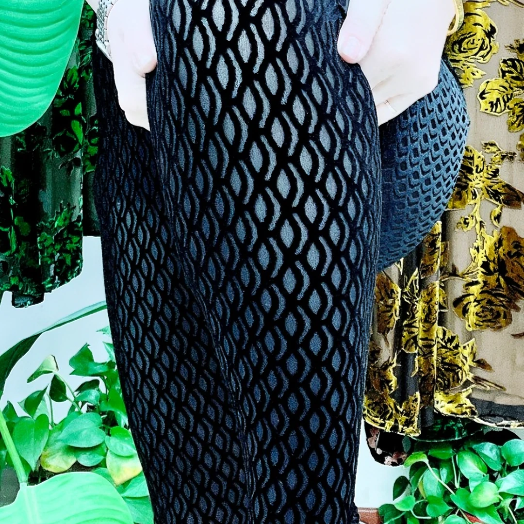 韩国钻石绒植绒棉时尚外穿显瘦靴裤棉裤加厚3439-394（3种花型）