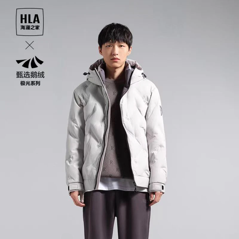 海澜之家正品2024男款休闲户外雅丹风加厚保暖冬季鹅绒爆款羽绒服