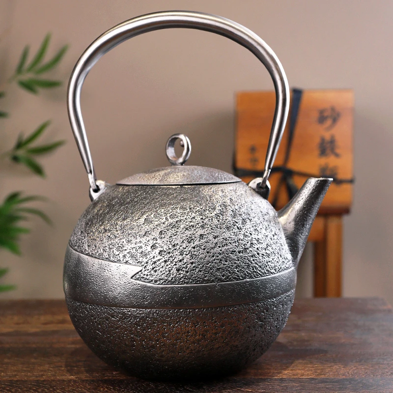 砂铁壶复古家用关西铁瓶烧水泡茶壶胧月煮茶壶