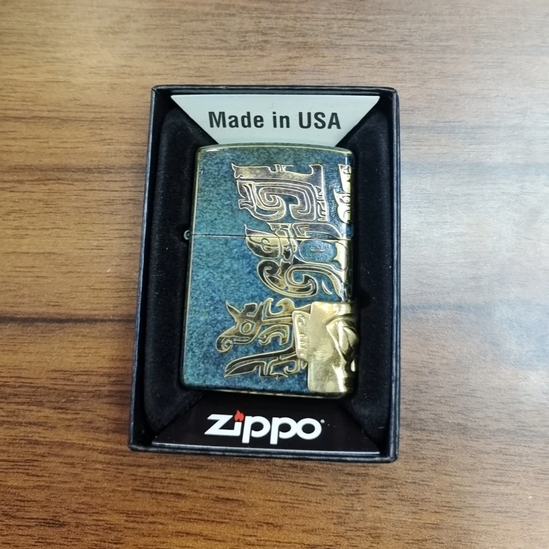 zippo打火机 三星堆青铜面具 003206