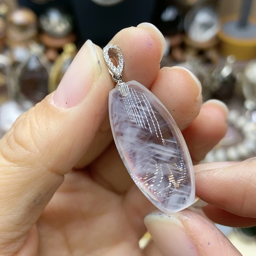 【闪购商品】水晶项链银S925镶嵌可**乐