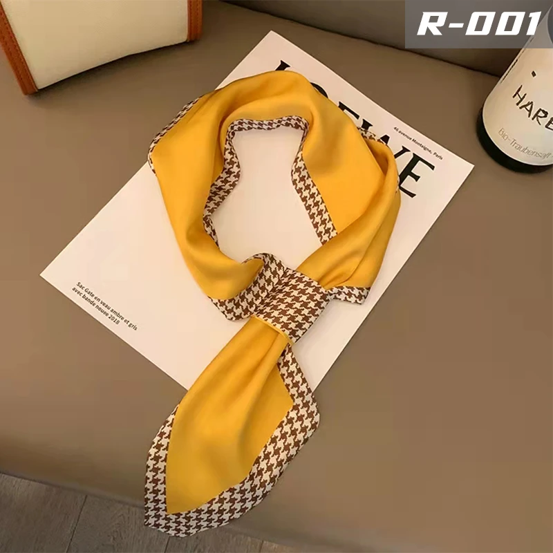 懒人长条小丝巾女明星同款百搭西装春秋夏薄款保暖韩国护颈领巾女