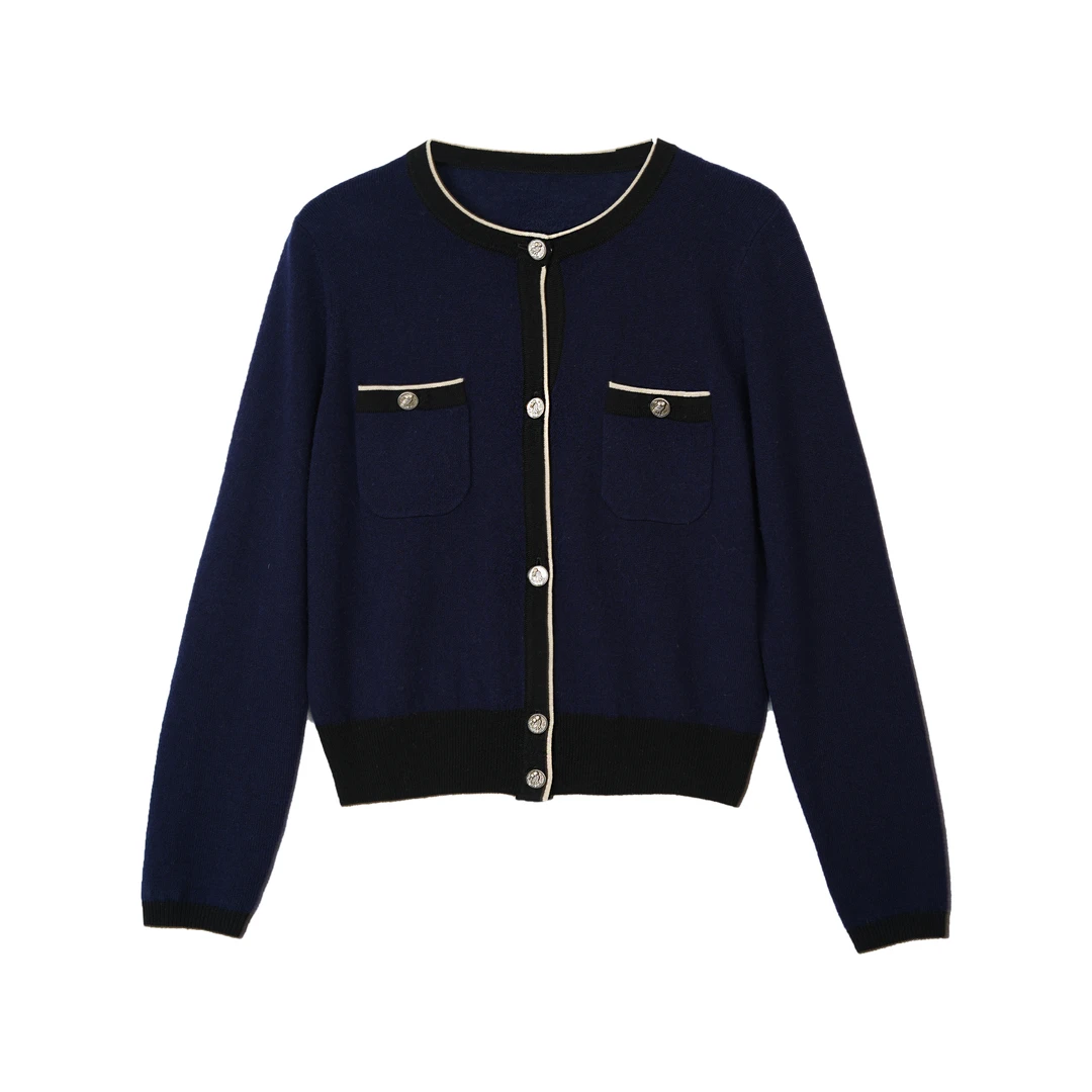 小香中古系列羊绒针织衫羊毛衫长袖开衫WM014-HF24-1248