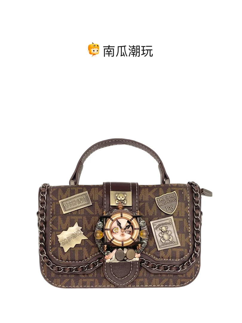《娃包》泡泡码特设计师款‘时间流转’单肩手提时尚潮流diy轻奢小众