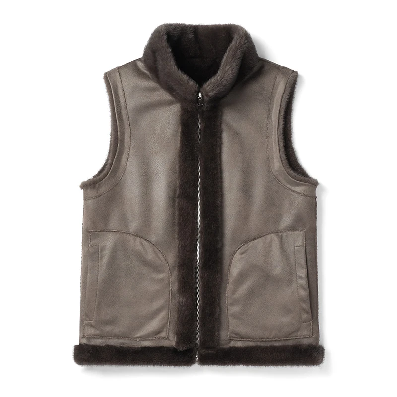 【源头工厂】A海宁男士秋冬新款加厚外套立领时尚休闲外套KF