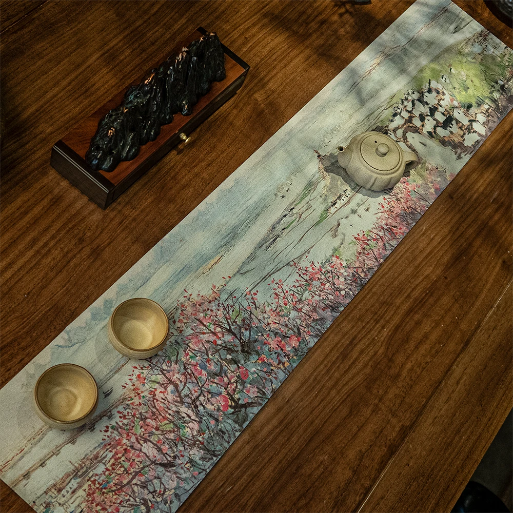 新中式茶席桌席茶杯茶盘垫古风茶几杯垫餐桌餐具垫吸水防滑隔热垫