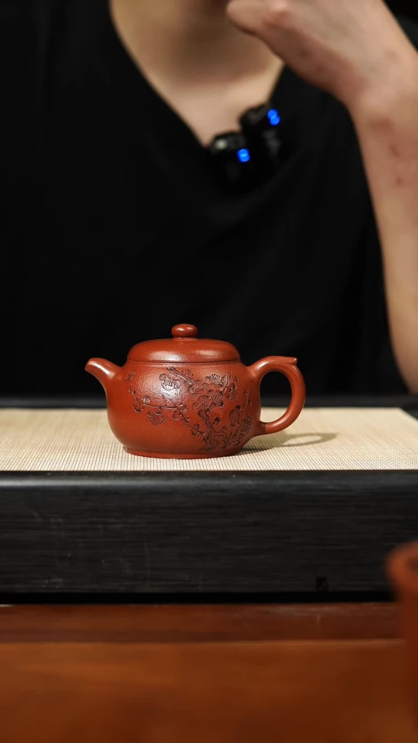 【闪购商品】紫砂茶壶120cc文旦，铁砂朱泥