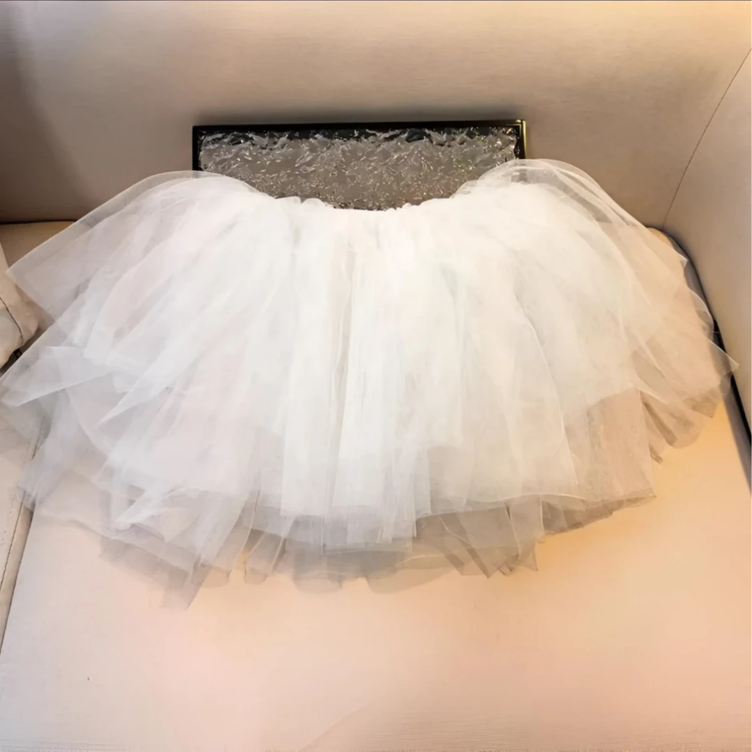 Sr无骨软纱撑半身裙裙撑洛丽塔纯欲Cos网红洛丽蕾丝蛋糕裙漫展