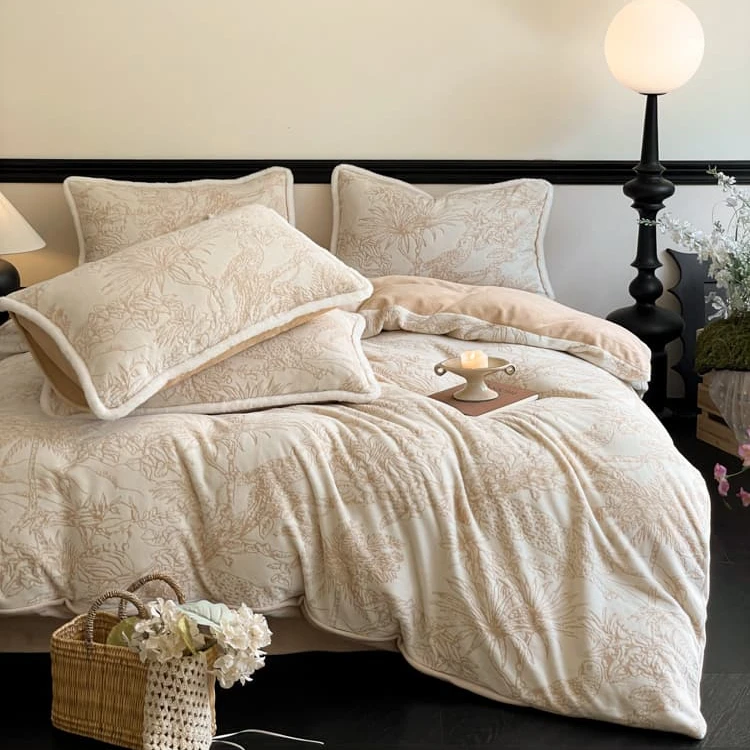 【朱丹专享】【南方生活】雕花绒工艺款四件套-YD022