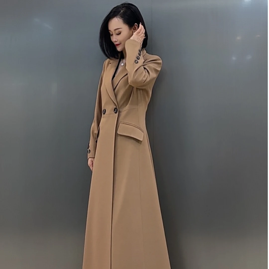 《2025升级款风衣》气质显瘦时尚修身秋冬轻奢风衣