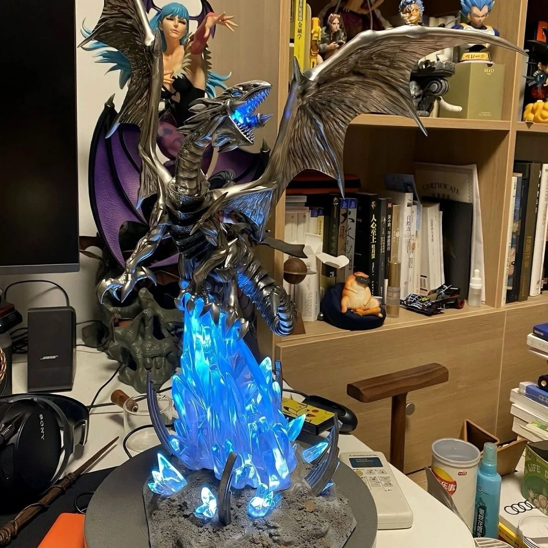 【现货】青眼白龙Fantasy幻想屋 游戏王系列 手办雕像 地台可发光