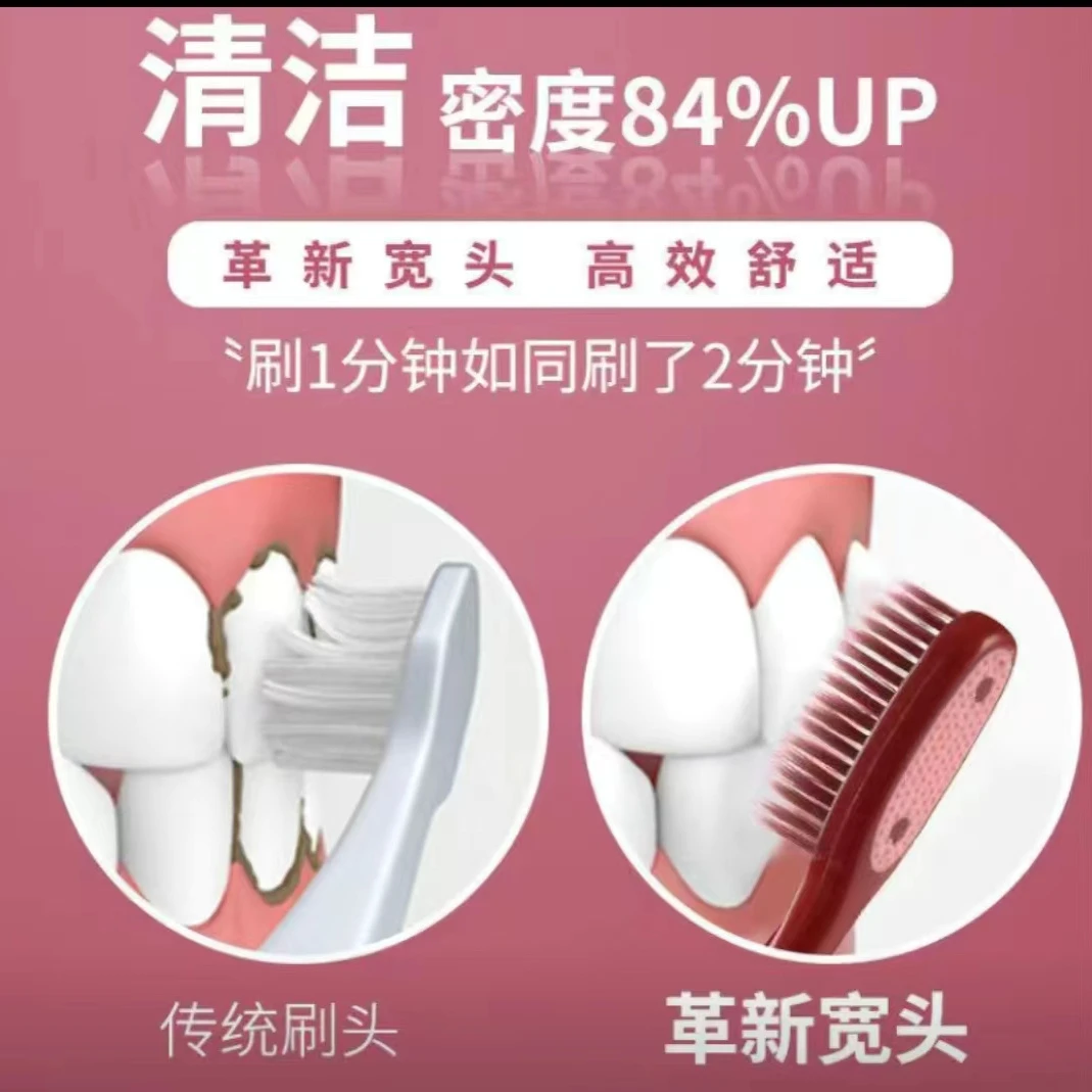大头牙刷可爱奶牛型防滑刷柄软毛家用护龈成人男女高密度独立包装