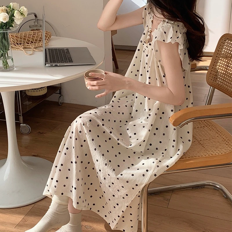 夏季睡裙女款爆款2023新款网红高级感日系少女睡衣夏天长款家居服