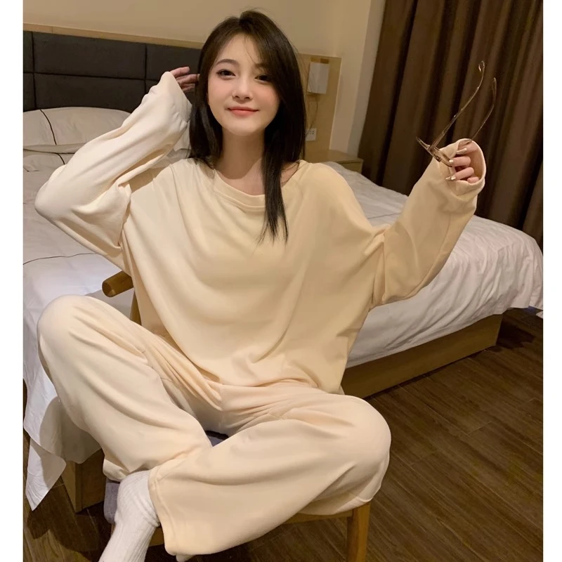 德绒睡衣女秋冬季高级感韩版ins风少女磨毛保暖加厚春秋款家居服