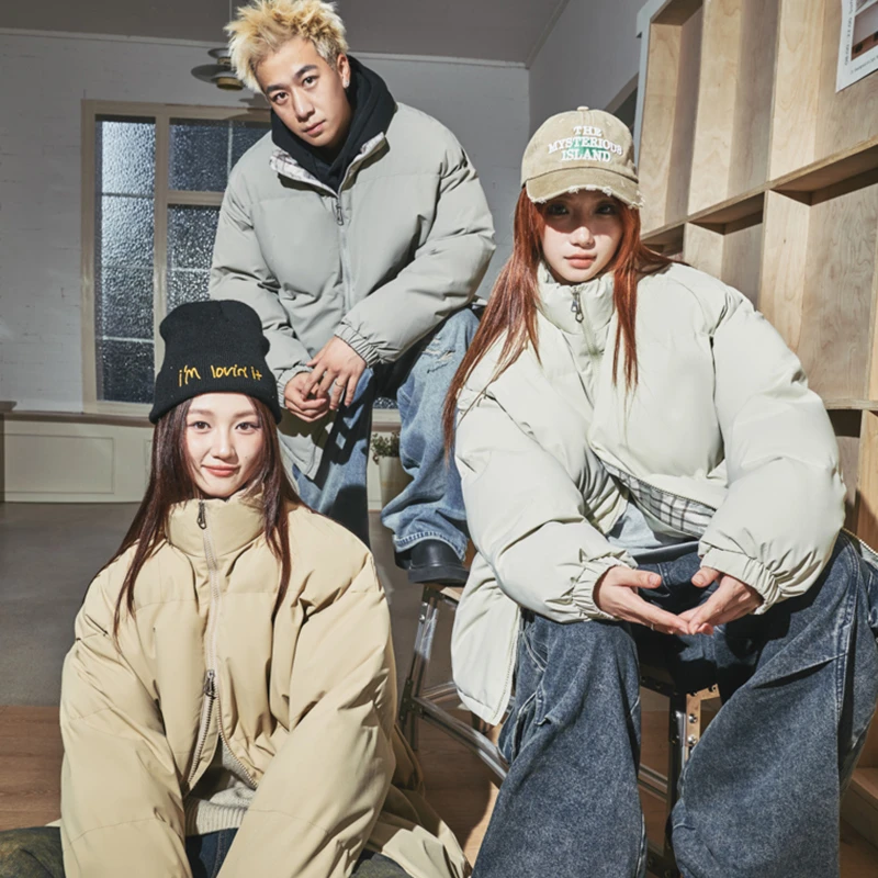 冬季加绒加厚2024新款棉衣宽松男生情侣百搭冬天保暖棉服潮牌外套