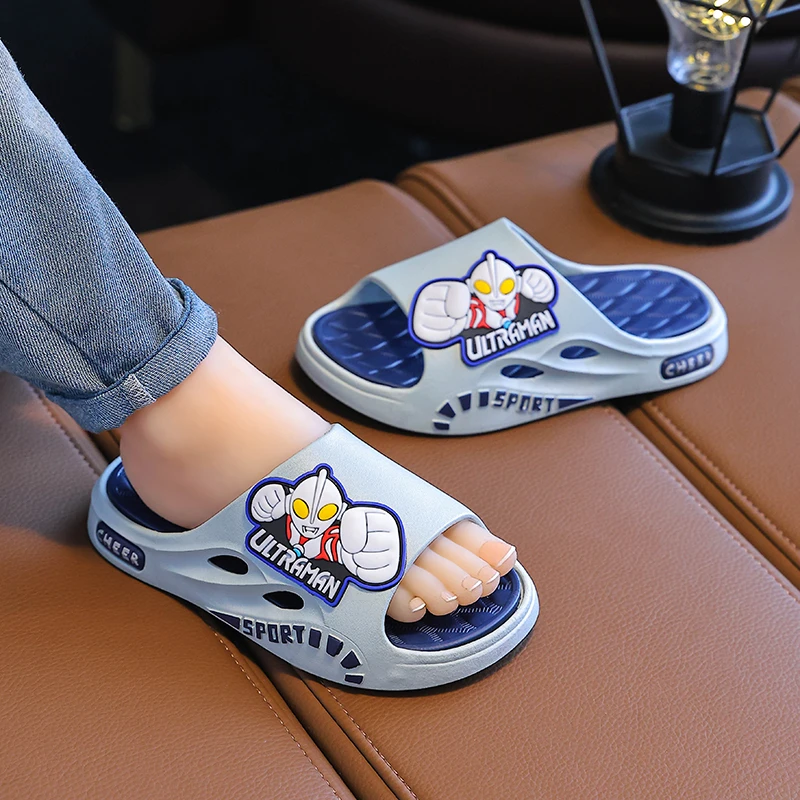 儿童亲子新款夏季卡通软底防滑居家洗澡浴室户外儿童拖鞋男童