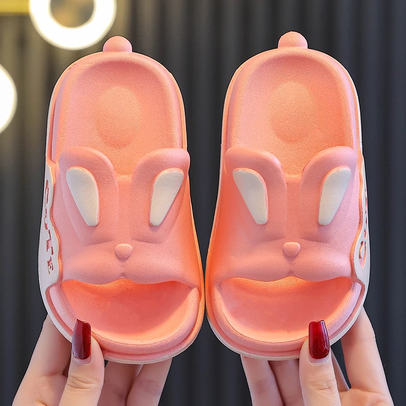 儿童凉拖鞋踩屎感女童夏季卡通可爱浴室室内洗澡软底拖鞋宝宝拖鞋