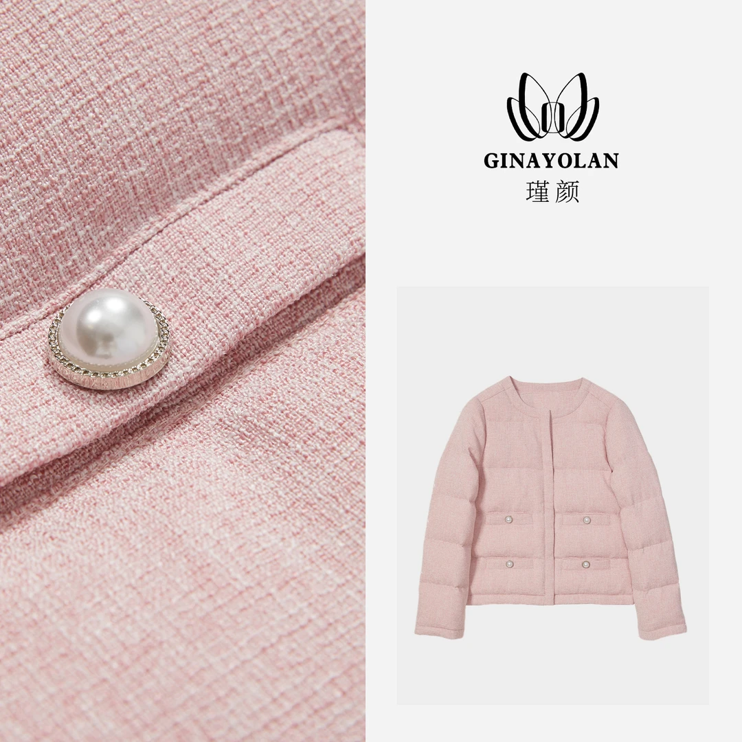 GINAYOLAN/瑾颜【买手系列】冬季修身保暖女士羽绒服
