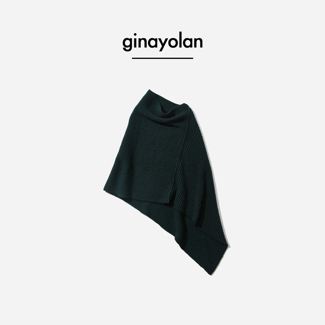 GINAYOLAN/瑾颜【发展史】意大利进口面料针织保暖时尚披肩斗篷