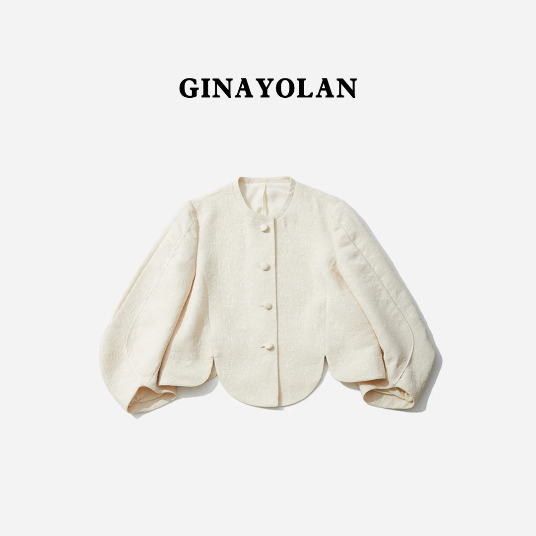 GINAYOLAN/瑾颜【女神推荐】夏季米白色百搭干爽透气简约中裤/短裤